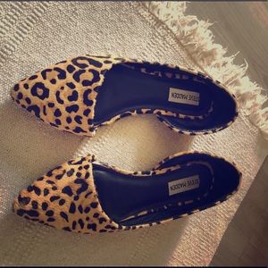 Steve Madden Audriana-L Pointed Toe Leopard Flats